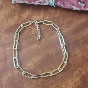 Elegant Gold Chain Link Necklace